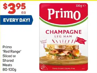 Foodland Primo 'Red Range' Sliced or Shared Meats offer