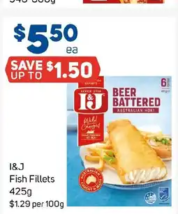 Foodland I&J Fish Fillets offer