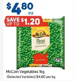 Foodland McCain Vegetables offer