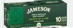 Foodland Jameson Dry & Lime or Cola 6.3% Cans 375ml offer