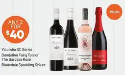 Foodland Yalumba SC Series, Dandelion Fairy Tale of The Barossa Rosé, Bleasdale Sparkling Shiraz offer