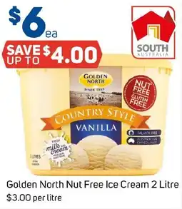 Foodland Golden North Nut Free Ice Cream offer