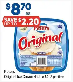 Foodland Peters Original Ice Cream offer