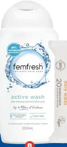 Foodland Femfresh Deodorising Wash offer