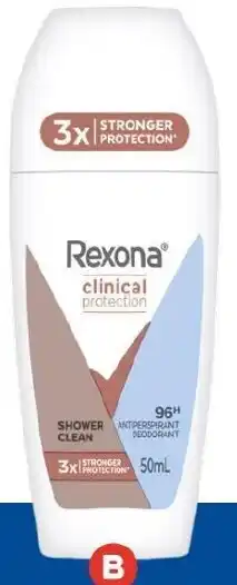 Foodland Rexona Clinical Roll On Deodorant offer