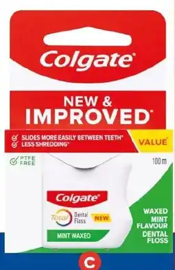 Foodland Colgate Dental Floss Mint Flavour 100m offer