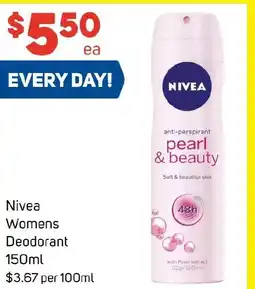 Foodland Nivea Womens Deodorant offer