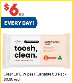 Foodland CleanLIFE Wipes Flushable 80 Pack offer