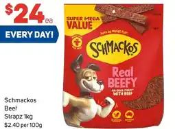 Foodland Schmackos Beef Strapz offer