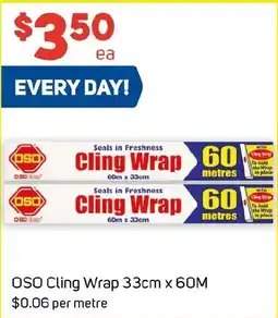 Foodland OSO Cling Wrap 33cm x 60M offer