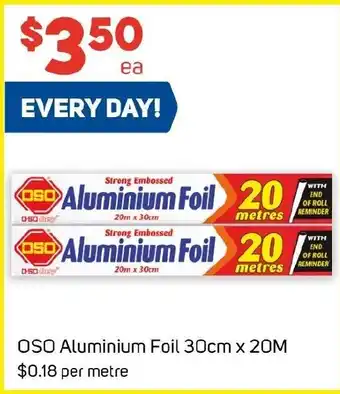 Foodland OSO Aluminium Foil 30cm x 20M offer