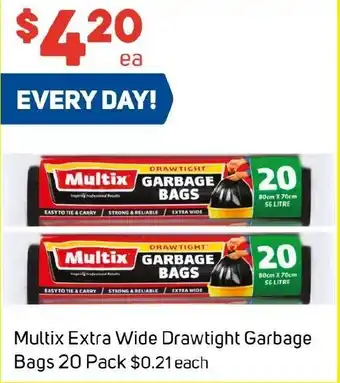 Foodland Multix Extra Wide Drawtight Garbage Bags 20 Pack offer