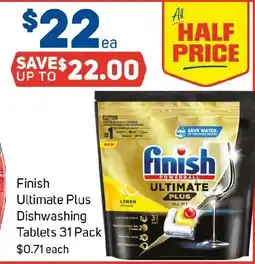 Foodland Finish Ultimate Plus Dishwashing Tablets offer