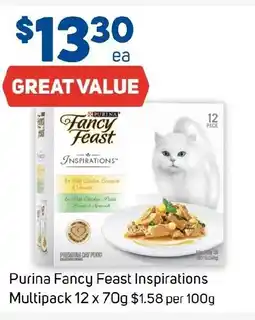 Foodland Purina Fancy Feast Inspirations Multipack 12 x 70g offer