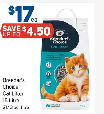 Foodland Breeder's Choice Cat Litter offer