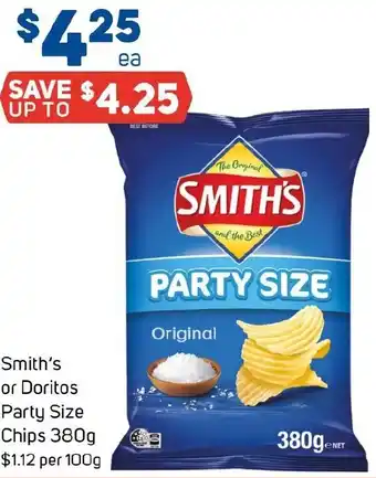 Foodland Smith's or Doritos Party Size Chips offer