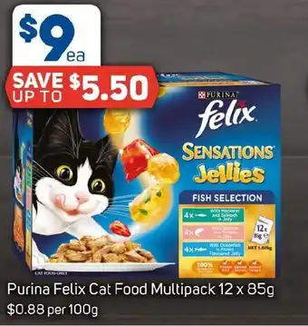 Foodland Purina Felix Cat Food Multipack 12 x 85g offer