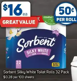 Foodland Sorbent Silky White Toilet Rolls 32 Pack offer