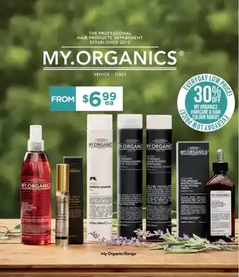 Chemist Warehouse My Organics Range offer