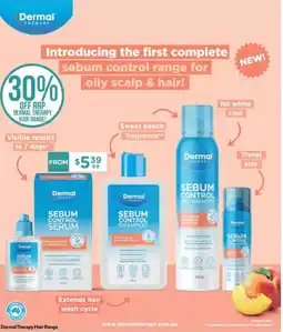 Chemist Warehouse Dermal Therapy Hair Range offer