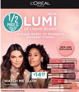 Chemist Warehouse L'Oréal Paris Lumi Le Liquid Blush Range offer