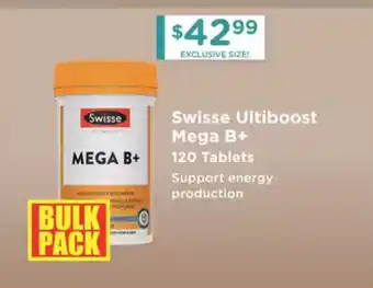 Chemist Warehouse Swisse Ultiboost Mega B+ offer