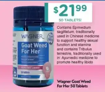 Chemist Warehouse Wagner Goat Weed For Her offer