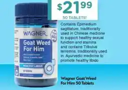 Chemist Warehouse Wagner Goat Weed For Him offer