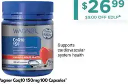 Chemist Warehouse Wagner Coq10 150mg offer