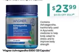 Chemist Warehouse Wagner Ashwagandha 6000 offer