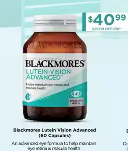 Chemist Warehouse Blackmores Lutein Vision Advanced offer