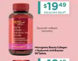 Chemist Warehouse Microgenics Beauty Collagen + Hyaluronic Acid Booster offer