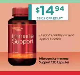 Chemist Warehouse Microgenics Immune Support offer