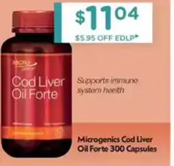 Chemist Warehouse Microgenics Cod Liver Oil Forte offer