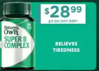 Chemist Warehouse Nature's Own Super B Complex offer