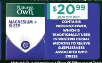 Chemist Warehouse Nature's Own Magnesium + Sleep offer