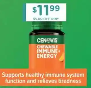 Chemist Warehouse Chewable Immune +Energy offer