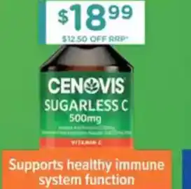 Chemist Warehouse Cenovis Sugarless C 500mg offer