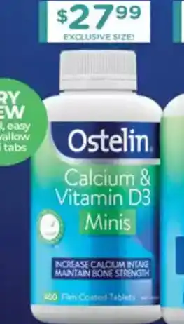 Chemist Warehouse Ostelin Calcium & Vitamin D3 offer