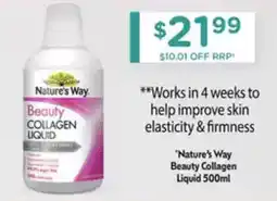 Chemist Warehouse Nature's Way Beauty Collagen Liquid offer