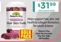 Chemist Warehouse Nature's Way Adult Vita Gummies Hair Skin Nails offer