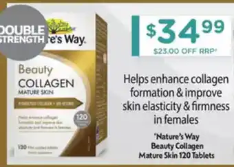 Chemist Warehouse Nature's Way Beauty Collagen Mature Skin offer