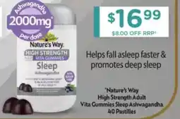 Chemist Warehouse Nature's Way High Strength Adult Vita Gummies Sleep Ashwagandha offer