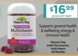 Chemist Warehouse Nature's Way Adult Vita Gummies Multivitamin offer