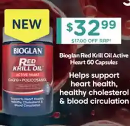 Chemist Warehouse Bioglan Red Krill Oil Active + Heart offer