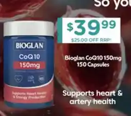 Chemist Warehouse Bioglan CoQ10 150mg offer