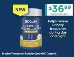 Chemist Warehouse Bioglan Therapeutic Bladder Control offer