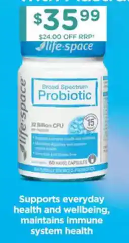 Chemist Warehouse Life-Space Broad Spectrum Probiotic offer