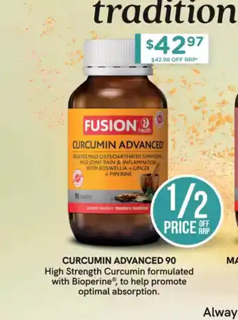 Chemist Warehouse Curcumin Advanced 90 offer