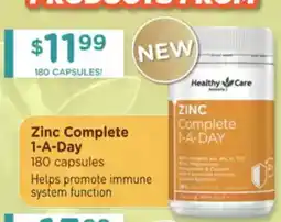 Chemist Warehouse Healthy Care Zinc Complete 1-A-Day offer